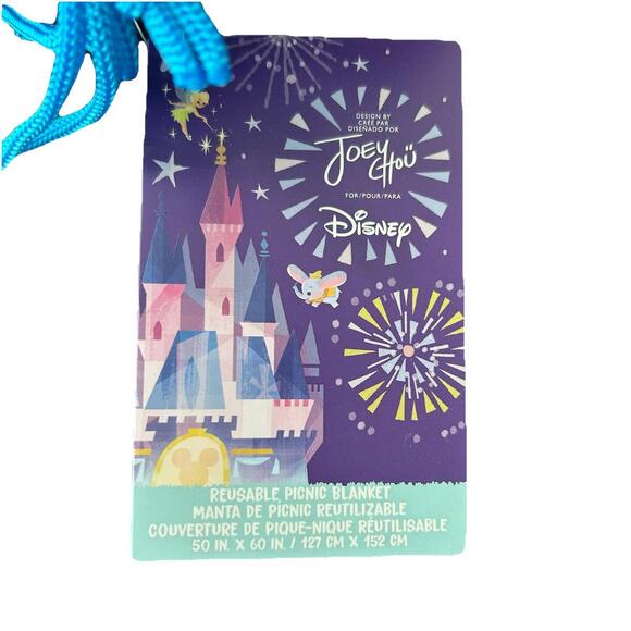 Disney Joey Chou Picnic Blanket (50” x 60”) Retail $69.99 NEW WITH TAGS - Picture 6 of 7